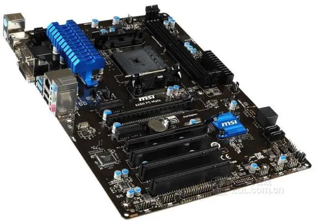Alt view image 2 of 4 - MSI A68H PC MATE AMD A68H Socket FM1 DDR3 32GB ATX Motherboard