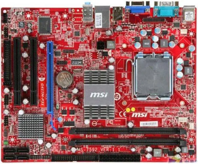 Main image of MSI G41TM-P31 Intel G41 LGA 775 DDR2 8GB Micro ATX Motherboard