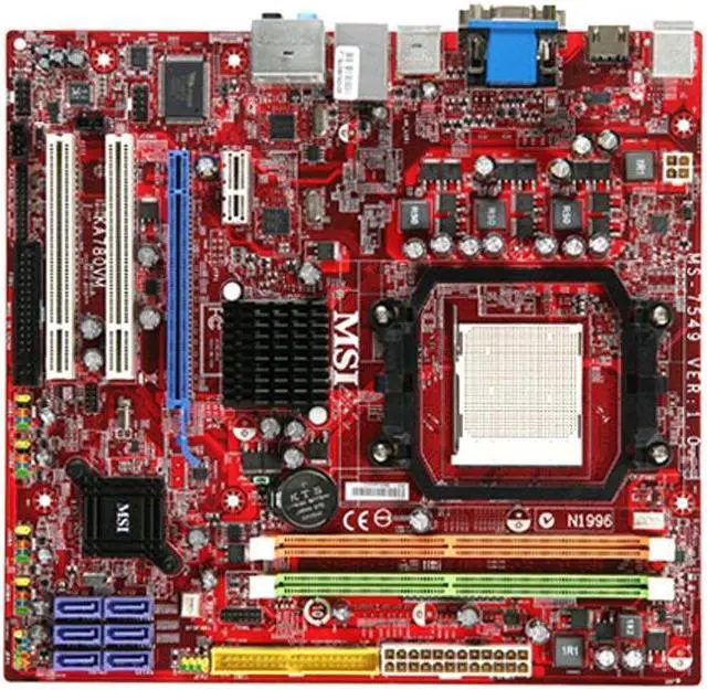 Main image of MSI KA780GM2 AMD 780G Socket AM2/AM2+ DDR2 4GB Micro ATX Motherboard