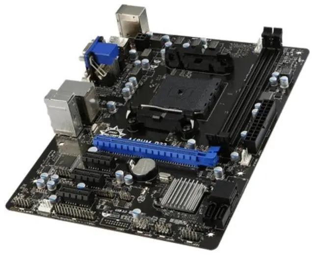 Alt view image 2 of 4 - MSI A68HM-P33 AMD A68H Socket FM1 DDR3 32GB Micro ATX Motherboard