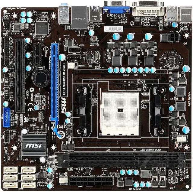 Main image of MSI FM2-A85XMA-P33 AMD A85X Socket FM2 DDR3 16GB Micro ATX Motherboard