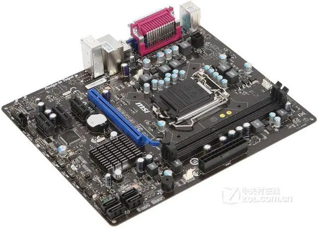 Alt view image 2 of 3 - MSI H61M-P23(B3) Intel H61 LGA 1155 DDR3 16GB Micro ATX Motherboard