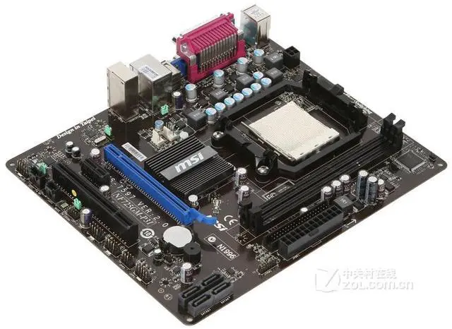 Alt view image 2 of 3 - MSI NF725GM-P31 nVIDIA nForce 7025-630a Socket AM3 DDR3 16GB Micro ATX Motherboard