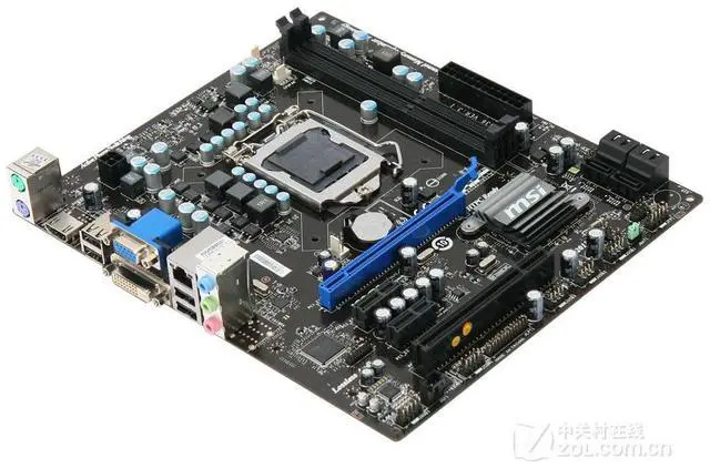 Alt view image 2 of 4 - MSI H55M-E21 Intel H55 LGA 1156 DDR3 8GB Micro ATX Motherboard