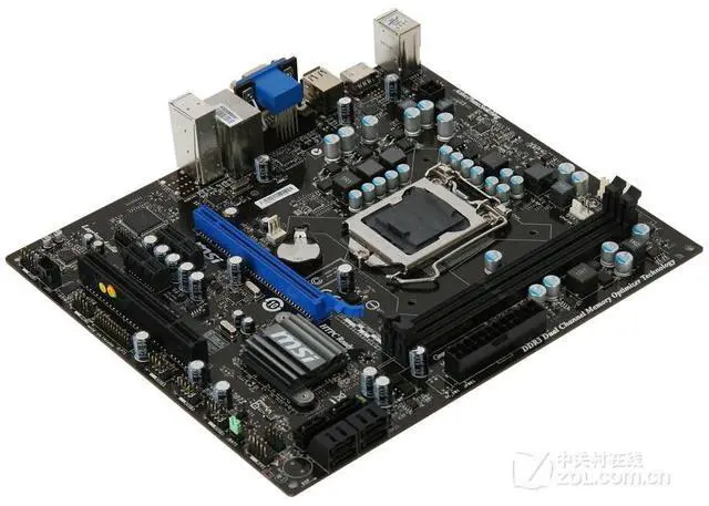 Alt view image 3 of 4 - MSI H55M-E21 Intel H55 LGA 1156 DDR3 8GB Micro ATX Motherboard