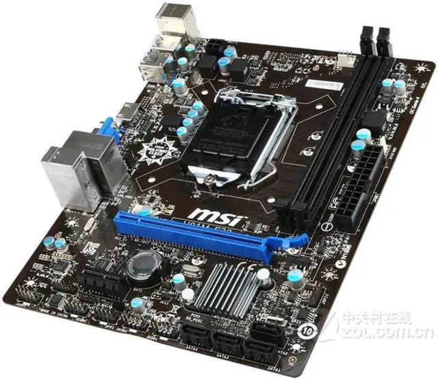 Alt view image 3 of 4 - MSI H81M-E33 Intel H81 LGA 1150 DDR3 16GB Micro ATX Motherboard