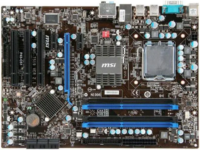 Main image of MSI P43-C51 Intel P43 LGA 775 DDR3 16GB ATX Motherboard