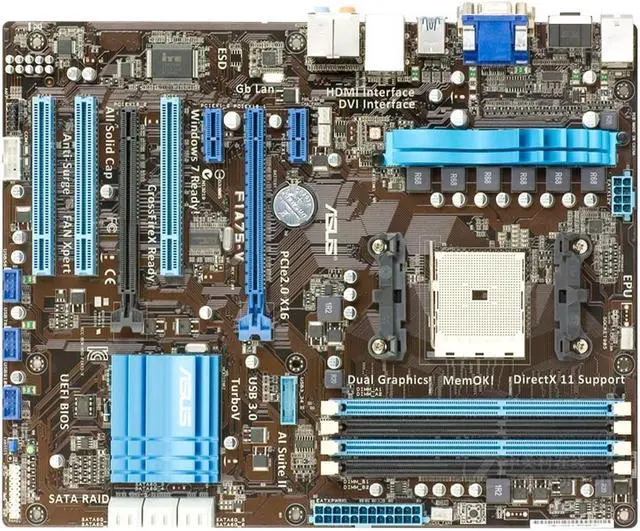 Main image of ASUS F1A75-V Socket FM1 DDR3 64GB ATX Motherboard