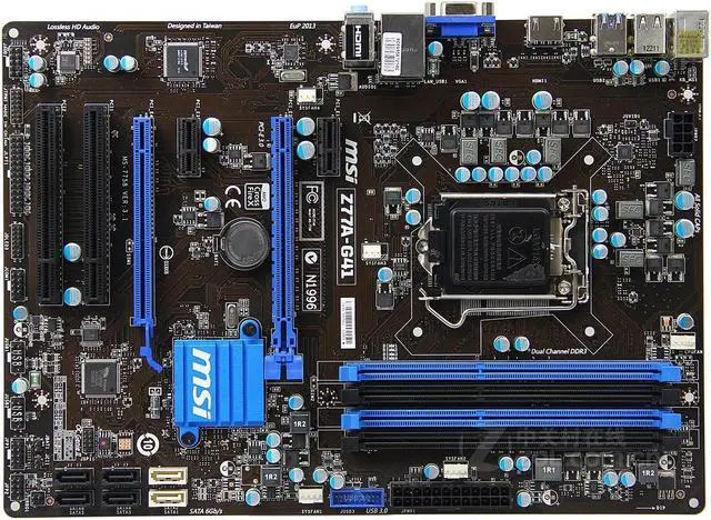 Alt view image 5 of 8 - MSI Z77A-G41 LGA 1155 Intel Z77 HDMI SATA 6Gb/s USB 3.0 ATX Intel Motherboard with UEFI BIOS