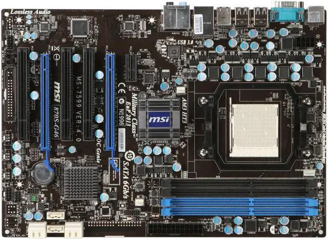 Main image of MSI 870S-G46 AMD 870 Socket AM3 DDR3 32GB ATX Motherboard
