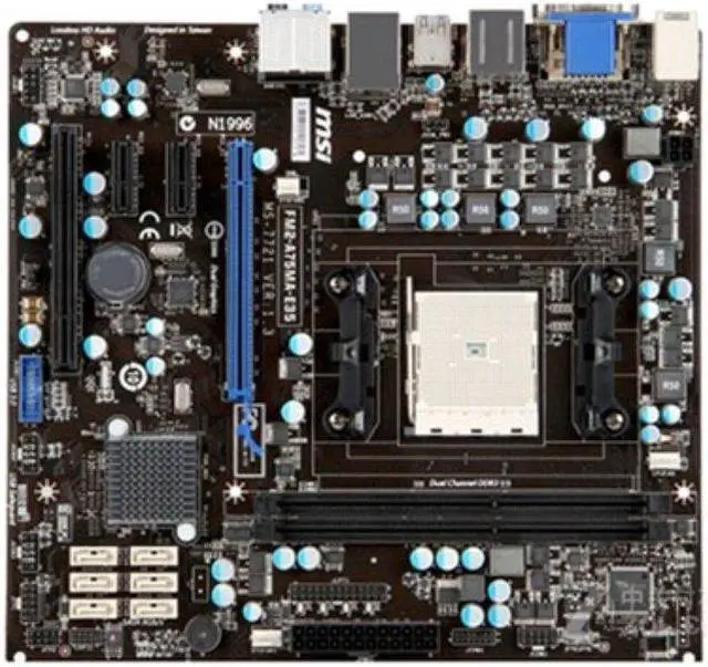 Main image of MSI FM2-A75MA-E35 AMD A75 Socket FM2 DDR3 32GB ATX Motherboard