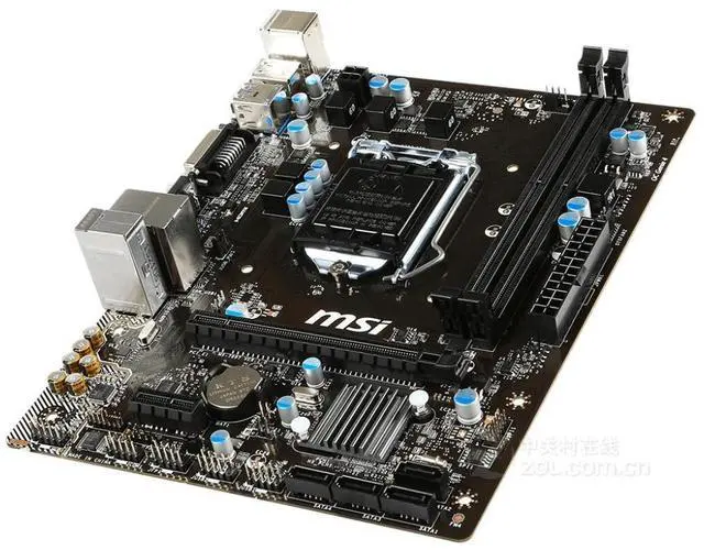 Alt view image 3 of 4 - MSI H81M-P33 PLUS Intel H81 LGA 1150 DDR3 16GB Micro ATX Motherboard