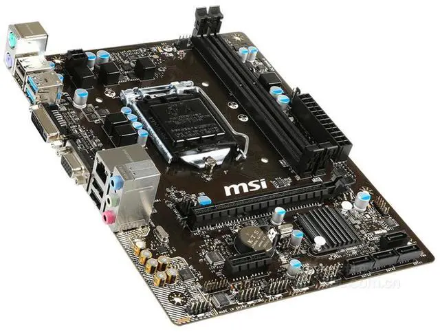 Alt view image 2 of 4 - MSI H81M-P33 PLUS Intel H81 LGA 1150 DDR3 16GB Micro ATX Motherboard