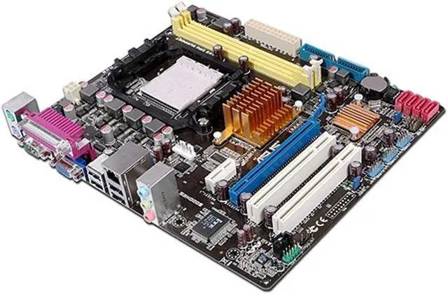 Alt view image 2 of 3 - ASUS M4A78-AM Socket AM2/AM2+/AM3 DDR2 8GB Micro ATX Motherboard