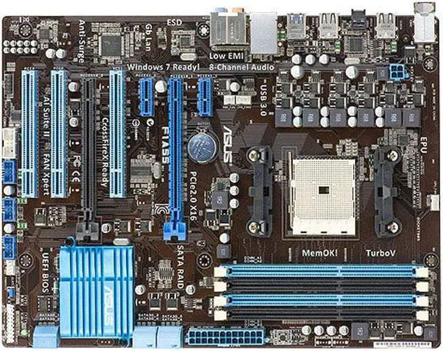 Main image of ASUS F1A55 Socket FM1 DDR3 64GB ATX Motherboard