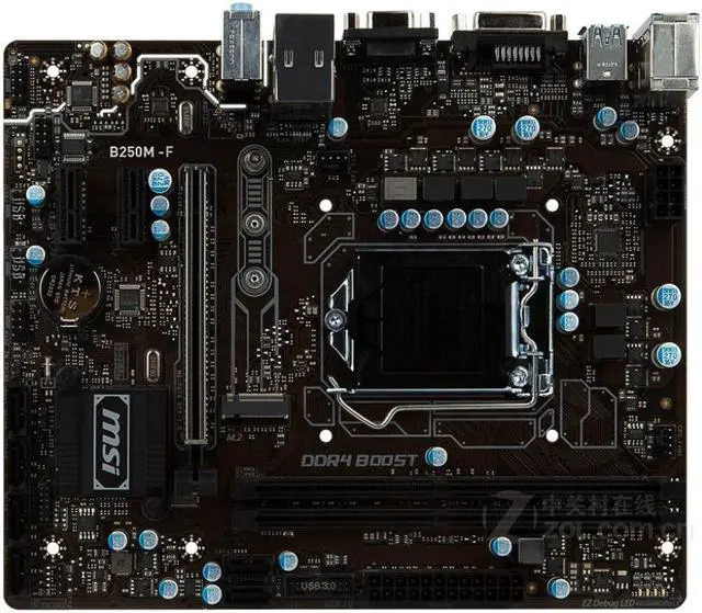Main image of MSI B250M-F Intel B250 LGA 1151 DDR4 32GB Micro ATX Motherboard
