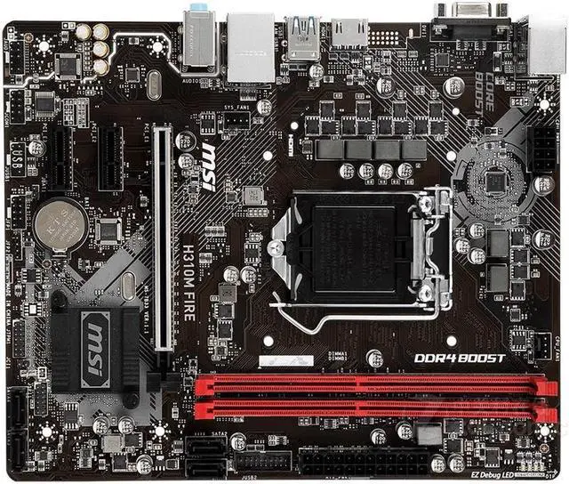 Main image of MSI H310M FIRE Intel H310 LGA 1151 DDR4 32GB Micro ATX Motherboard