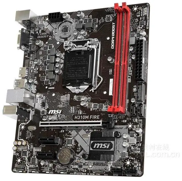 Alt view image 3 of 4 - MSI H310M FIRE Intel H310 LGA 1151 DDR4 32GB Micro ATX Motherboard
