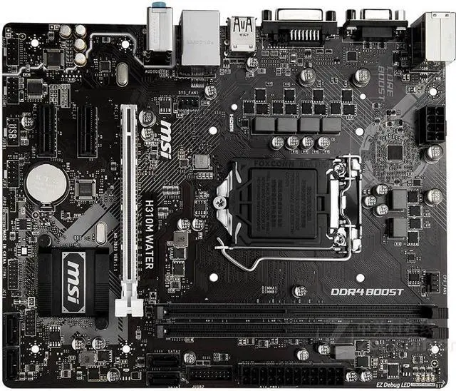 Main image of MSI H310M WATER Intel H310 LGA 1151 DDR4 32GB Micro ATX Motherboard