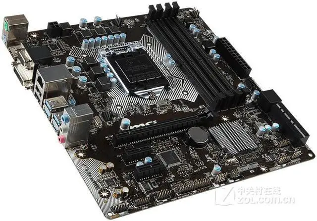 Alt view image 3 of 4 - MSI B150M PRO-VDH Intel B150 LGA 1151 DDR4 64GB Micro ATX Motherboard
