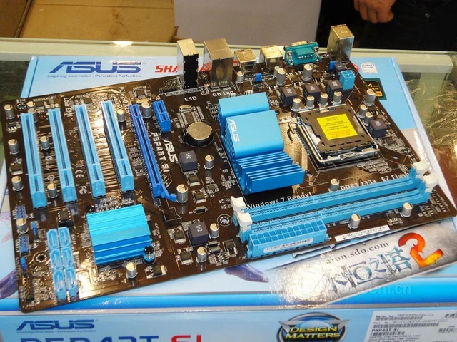 Alt view image 4 of 5 - ASUS P5P43T SI LGA 775 Intel P43 DDR3 16GB ATX Motherboard