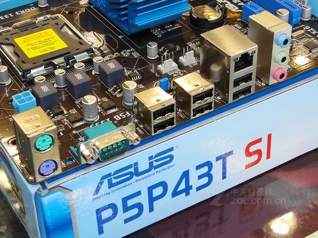 Alt view image 5 of 5 - ASUS P5P43T SI LGA 775 Intel P43 DDR3 16GB ATX Motherboard