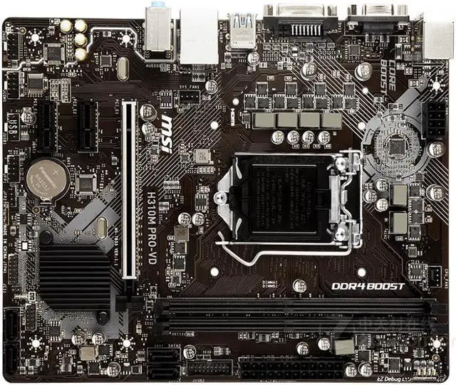 Main image of MSI H310M PRO-VD Intel H310 LGA 1151 DDR4 32GB Micro ATX Motherboard