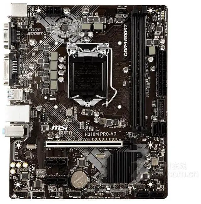 Alt view image 2 of 4 - MSI H310M PRO-VD Intel H310 LGA 1151 DDR4 32GB Micro ATX Motherboard