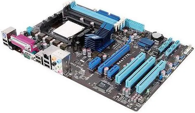 Alt view image 4 of 5 - ASUS M4A77TD Socket AM3 DDR3 16GB ATX Motherboard