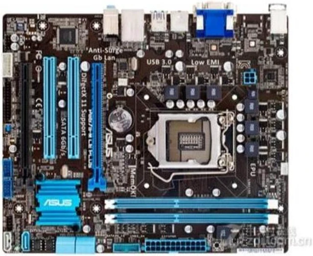 Main image of ASUS P8B75-M LE PLUS LGA 1155 Intel B75 DDR3 16GB Micro ATX Motherboard