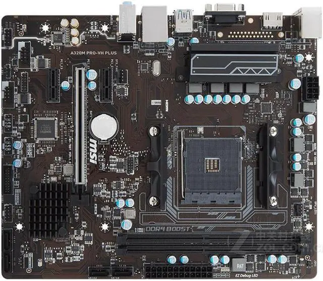 Main image of MSI A320M PRO-VH PLUS AMD A320 Socket AM4 DDR4 32GB Micro ATX Motherboard