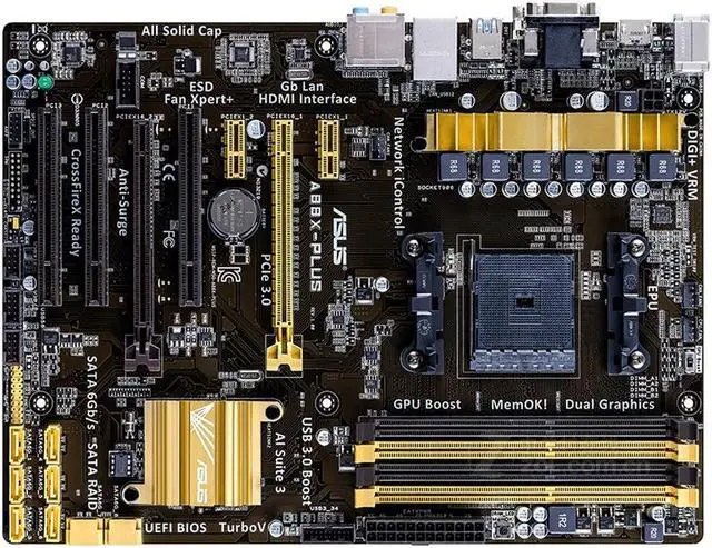 Main image of ASUS A88X-PLUS Socket FM2/FM2+ DDR3 64GB ATX Motherboard