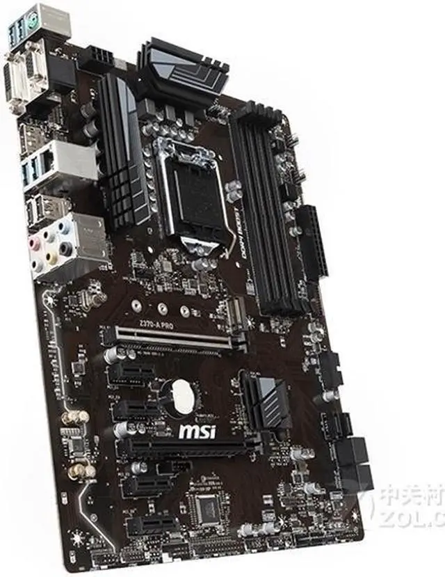 Alt view image 3 of 3 - MSI Z370-A PRO Intel Z370 LGA 1151 DDR4 64GB ATX Motherboard