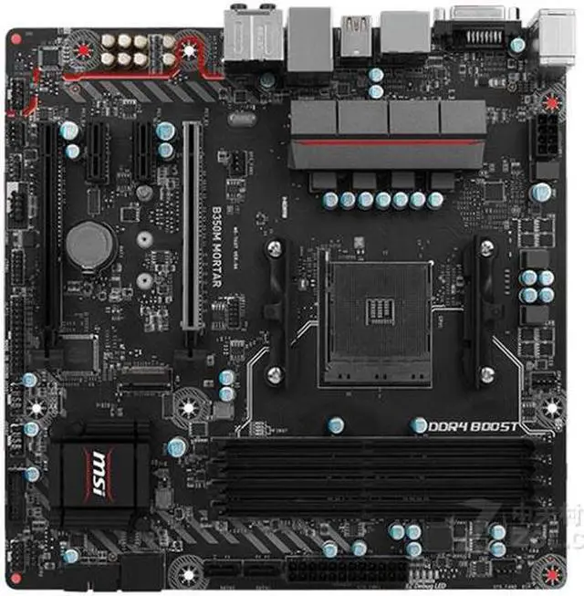 Main image of MSI B350M MORTAR AMD B350 Socket AM4 DDR4 64GB Micro ATX Motherboard