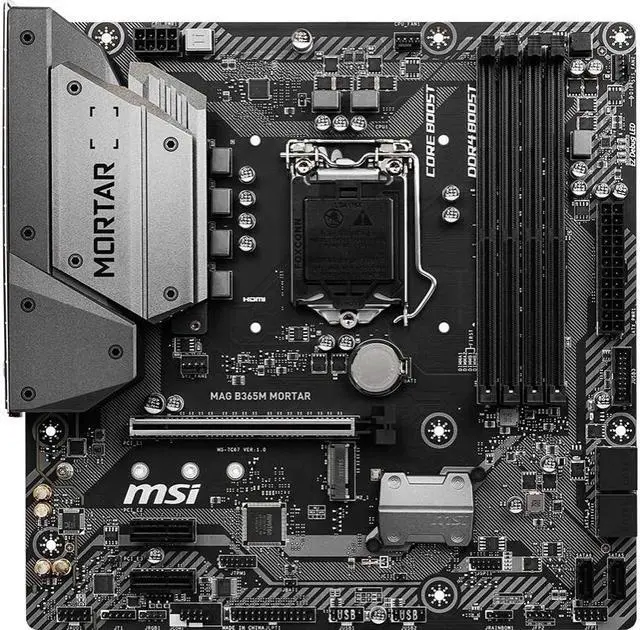 Main image of MSI MAG B365M MORTAR Intel B365 LGA 1151 DDR4 64GB Micro ATX Motherboard