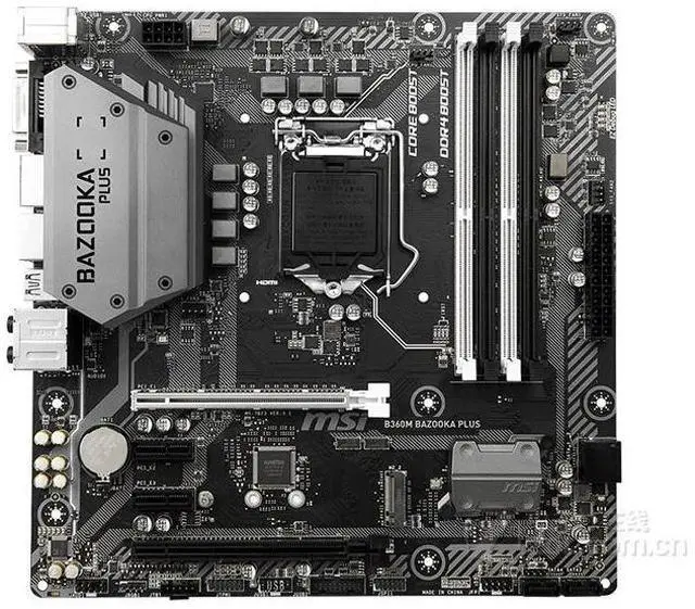 Main image of MSI B360M BAZOOKA PLUS Intel B360 LGA 1151 DDR4 64GB Micro ATX Motherboard