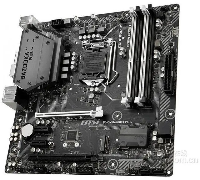 Alt view image 3 of 5 - MSI B360M BAZOOKA PLUS Intel B360 LGA 1151 DDR4 64GB Micro ATX Motherboard