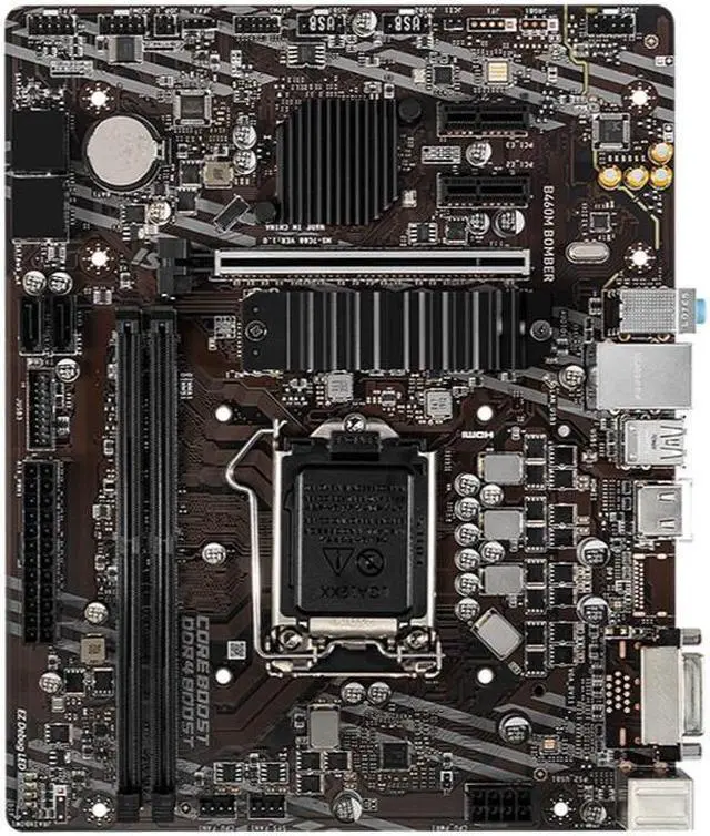 Main image of MSI B460M BOMBER Intel B460 LGA 1200 DDR4 64GB Micro ATX Motherboard
