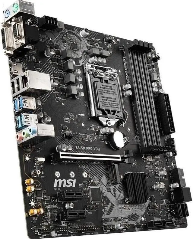 Alt view image 3 of 4 - MSI B365M PRO-VDH Intel B365 LGA 1151 DDR4 64GB Micro ATX Motherboard