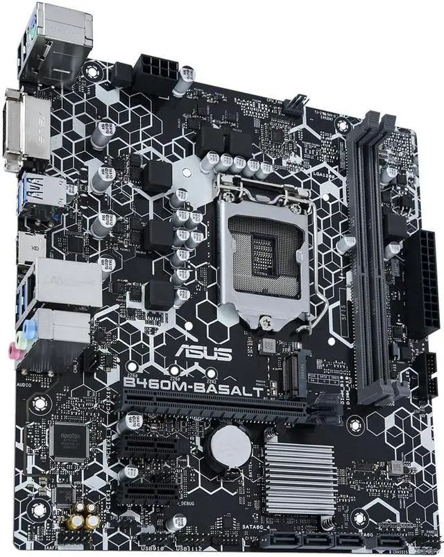 Alt view image 2 of 5 - ASUS B460M-BASALT LGA 1200 DDR4 64GB Micro ATX Motherboard