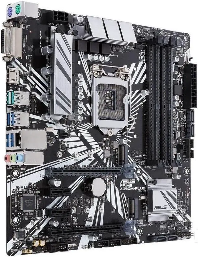 Alt view image 3 of 4 - ASUS PRIME Z390M-PLUS LGA 1151 DDR4 64GB Micro ATX Motherboard