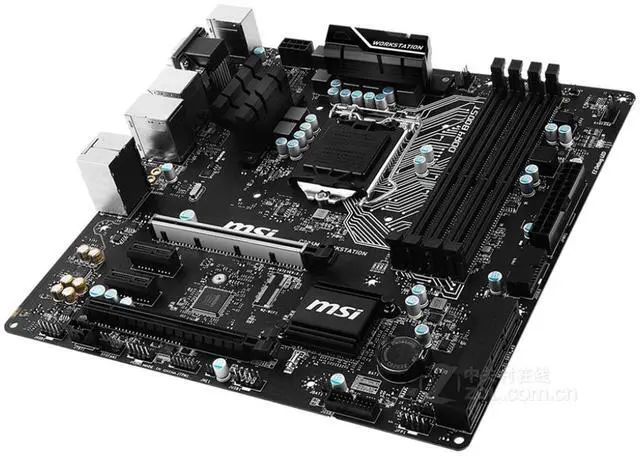 Alt view image 2 of 4 - MSI C236M WORKSTATION Intel C236 LGA 1151 DDR4 64GB Micro ATX Motherboard