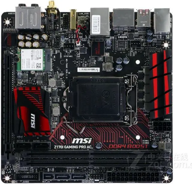 Main image of MSI Z170I GAMING PRO AC Intel Z170 LGA 1151 DDR4 32GB Mini-ITX Motherboard