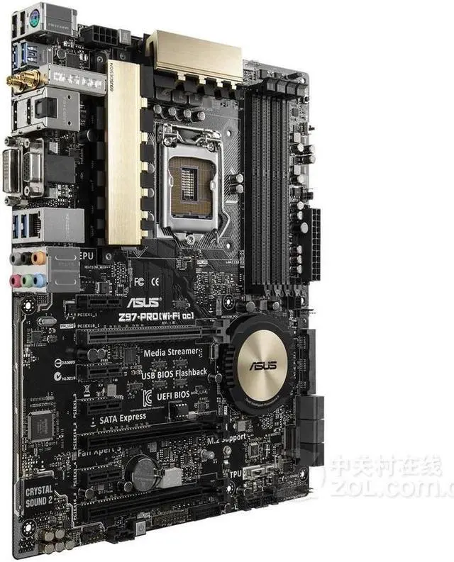 Alt view image 3 of 4 - ASUS Z97-PRO(WiFi ac) LGA 1150 DDR3 32GB ATX Motherboard