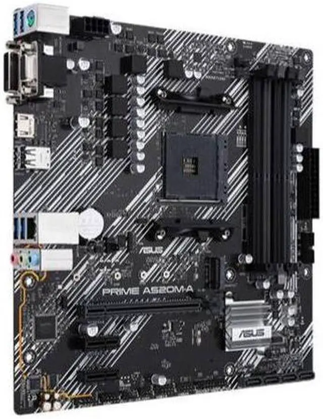 Alt view image 2 of 4 - ASUS PRIME A520M-A Socket AM4 DDR4 128GB Micro ATX Motherboard