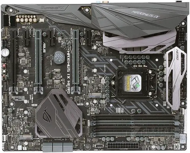 Alt view image 2 of 5 - ASUS ROG MAXIMUS IX HERO LGA 1151 DDR4 64GB ATX Motherboard