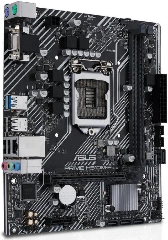 Alt view image 2 of 3 - ASUS PRIME H510M-F LGA 1200 DDR4 64GB Micro ATX Motherboard