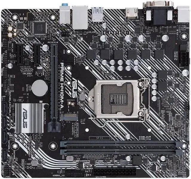 Main image of ASUS PRIME H410M-A LGA 1200 DDR4 64GB Micro ATX Motherboard