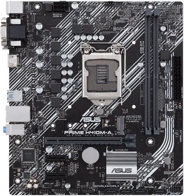 Alt view image 2 of 4 - ASUS PRIME H410M-A LGA 1200 DDR4 64GB Micro ATX Motherboard