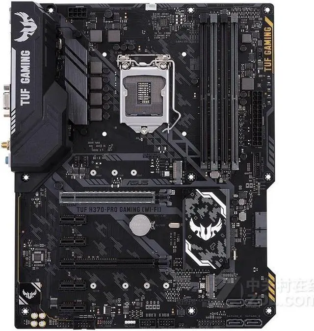 Alt view image 2 of 5 - ASUS TUF H370-PRO GAMING (WI-FI) LGA 1151 DDR4 64GB ATX Motherboard